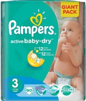 Zdjęcia - Pielucha Pampers Active Baby-Dry 3 / 168 pcs 