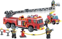 Фото - Конструктор Qman Enlighten Scaling Ladder Fire Engines 908 