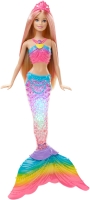 Zdjęcia - Lalka Barbie Rainbow Lights Mermaid DHC40 