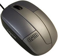 Zdjęcia - Myszka Sweex Notebook Laser Mouse Retractable USB 