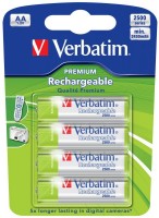 Фото - Акумулятор / батарейка Verbatim Premium 4xAA 2500 mAh 