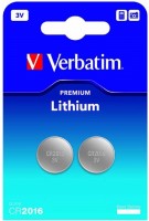 Фото - Акумулятор / батарейка Verbatim Premium  2xCR2016