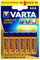 Фото - Акумулятор / батарейка Varta Longlife Extra  6xAAA