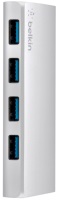 Кардридер / USB-хаб Belkin USB 3.0 4-Port Hub + USB-C Cable 