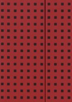 Zdjęcia - Notatnik Paper-Oh Ruled Notebook Quadro B5 Red Black 