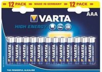 Zdjęcia - Bateria / akumulator Varta High Energy  12xAAA