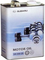 Фото - Моторне мастило Subaru Motor Oil 0W-20 SM 4L 4 л