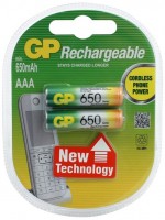Акумулятор / батарейка GP Rechargeable 2xAAA 650 mAh 
