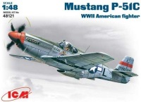 Фото - Збірна модель ICM Mustang P-51C (1:48) 