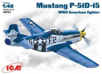 Фото - Збірна модель ICM Mustang P-51D-15 (1:48) 