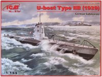 Фото - Збірна модель ICM U-Boat Type IIB (1939) (1:144) 