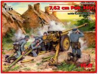 Фото - Збірна модель ICM 7.62 cm Pak 36(r) with German Crew (1:35) 