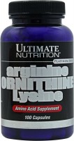 Фото - Амінокислоти Ultimate Nutrition Arginine/Ornithine/Lysine 100 cap 