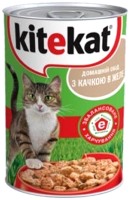 Zdjęcia - Karma dla kotów Kitekat Adult Canned with Duck 0.4 kg 