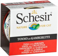 Корм для кішок Schesir Adult Canned Tuna/Shrimps 85 g 