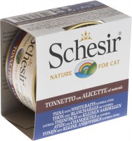 Фото - Корм для кішок Schesir Adult Canned Tuna/Anchovy 85 g 