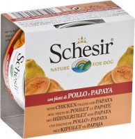 Karm dla psów Schesir Adult Canned Chicken/Papaya 150 g 1 szt.