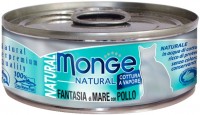 Zdjęcia - Karma dla kotów Monge Natural Adult Canned Chicken/Seafood 0.08 kg 