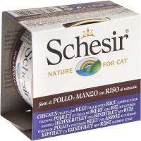 Karma dla kotów Schesir Adult Canned Chicken/Beef/Rice 85 g 