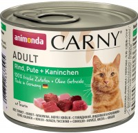 Zdjęcia - Karma dla kotów Animonda Adult Carny Turkey/Rabbit  200 g