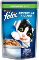 Фото - Корм для кішок Felix Packaging Adult Fantastic Jelly Rabbit 10 pcs 