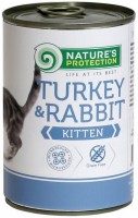 Фото - Корм для кішок Natures Protection Kitten Canned Turkey/Rabbit  400 g