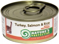 Zdjęcia - Karma dla kotów Natures Protection Neutered Canned Turkey/Salmon/Rice  0.1 kg