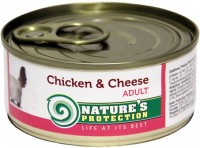 Zdjęcia - Karma dla kotów Natures Protection Adult Canned Chicken/Cheese  100 g