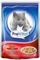 Фото - Корм для кішок PreVital Packaging Pouch Jelly Beef 24 pcs 