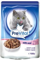 Фото - Корм для кішок PreVital Packaging Pouch Sauce Veal 0.1 kg 