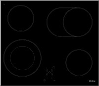 Zdjęcia - Płyta grzewcza Korting HK 62051 B czarny