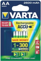 Акумулятор / батарейка Varta Rechargeable Accu  2xAA 2600 mAh