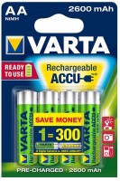 Акумулятор / батарейка Varta Rechargeable Accu  4xAA 2600 mAh