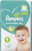 Zdjęcia - Pielucha Pampers Active Baby-Dry 4 / 10 pcs 