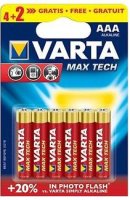 Zdjęcia - Bateria / akumulator Varta Max Tech  6xAAA