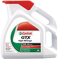 Фото - Моторне мастило Castrol GTX High Mileage 15W-40 4 л