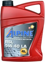 Zdjęcia - Olej silnikowy Alpine RSL 5W-40 LA 4 l