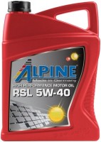 Zdjęcia - Olej silnikowy Alpine RSL 5W-40 6 l