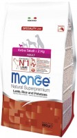 Karm dla psów Monge Speciality Extra Small Adult Lamb/Rice/Potatoes 