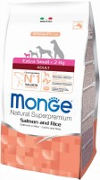 Karm dla psów Monge Speciality Extra Small Adult Salmon/Rice 