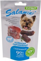 Фото - Корм для собак TiTBiT Salamini Dried Sausage with Lamb 0.04 kg 