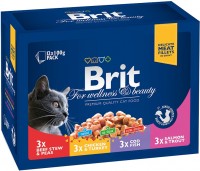 Корм для кішок Brit Premium Pouches Family Plate 12 pcs 