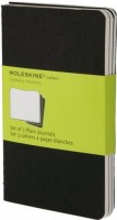 Zdjęcia - Notatnik Moleskine Set of 3 Plain Cahier Journals Pocket Black 