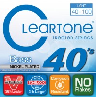 Struny Cleartone Nickel-Plated Light Bass 40-100 