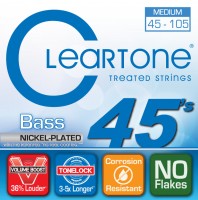 Struny Cleartone Nickel-Plated Medium Bass 45-105 