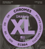 Фото - Струни DAddario XL Chromes Bass Flat Wound 40-100 