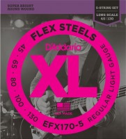 Zdjęcia - Struny DAddario XL FlexSteels 5-String Bass 45-130 