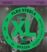 Фото - Струни DAddario XL FlexSteels Bass 40-95 