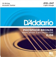 Струни DAddario Phosphor Bronze 12-String 10-47 