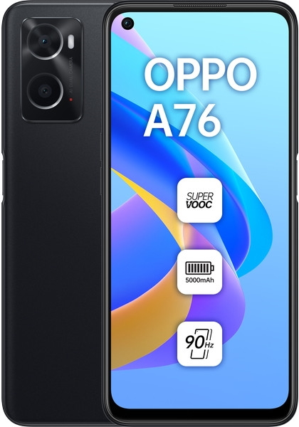 oppo a76 glowing blue 128 gb 5000 mah